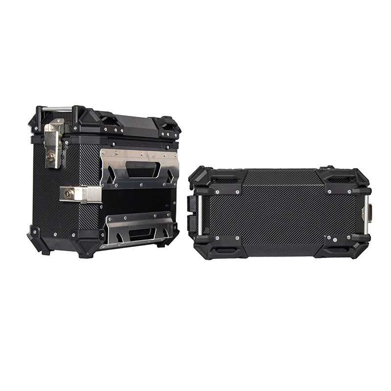38L Water Transfer Printing Side Box Motorcycle Large Capacity Luggage Box Waterproof Side Hanging Box Motorcycle Accessories Side Tail Box