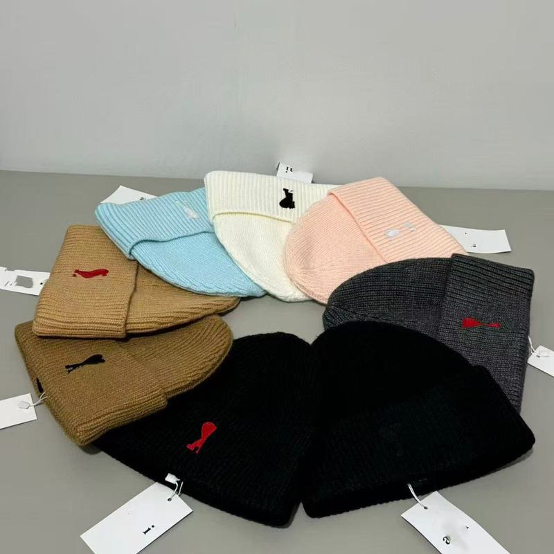 秋冬新款高品质爱心针织帽男女同款毛线帽保暖防风时尚百搭冷帽潮|undefined