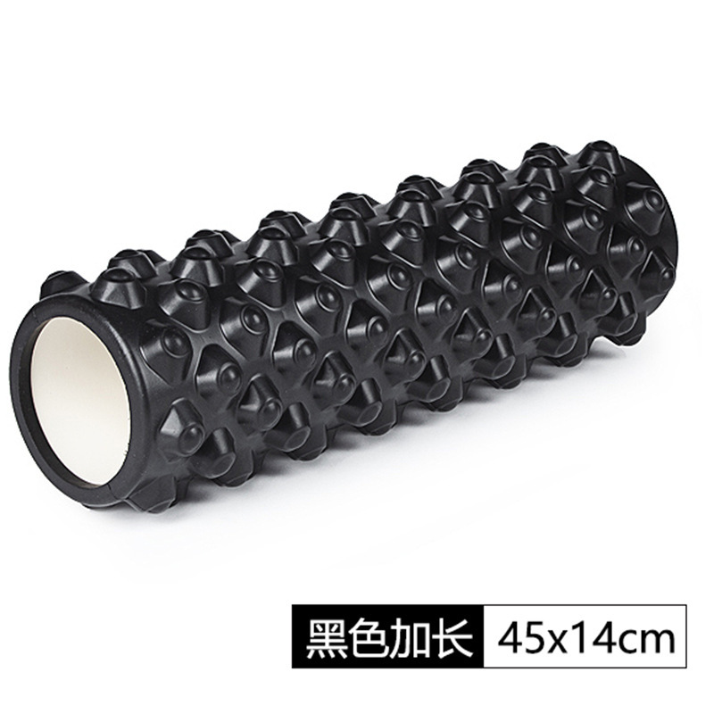 Rodillo de masaje de eje de espuma de yoga columna de yoga Ejercicio de palo de diente de lobo fitness pierna flaca relajación muscular Rolling back eje de masaje