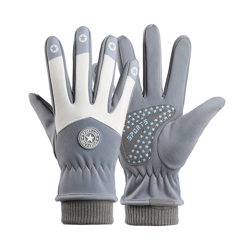 Guantes calientes para niños al aire libre nieve engrosada con forro polar impermeable antideslizante dibujos animados para niños guantes de esquí de invierno