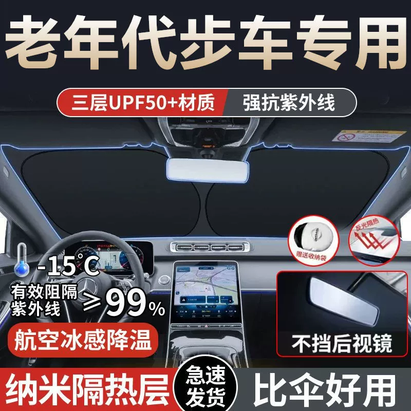 Подходит для электрических четырехколесных транспортных средств для пожилых людей, скутеров, автомобильных солнцезащитных козырьков, передних щитков, теплоизоляционных зонтов, защиты от УФ-излучения и старения.