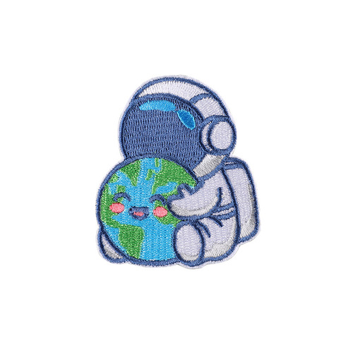 Strawberry Computer Embroidery Astronaut Embroidery Chapter Clothing Accessories Luggage Accessories Patch Stickers DIY Self-Adhesive Cloth Stickers