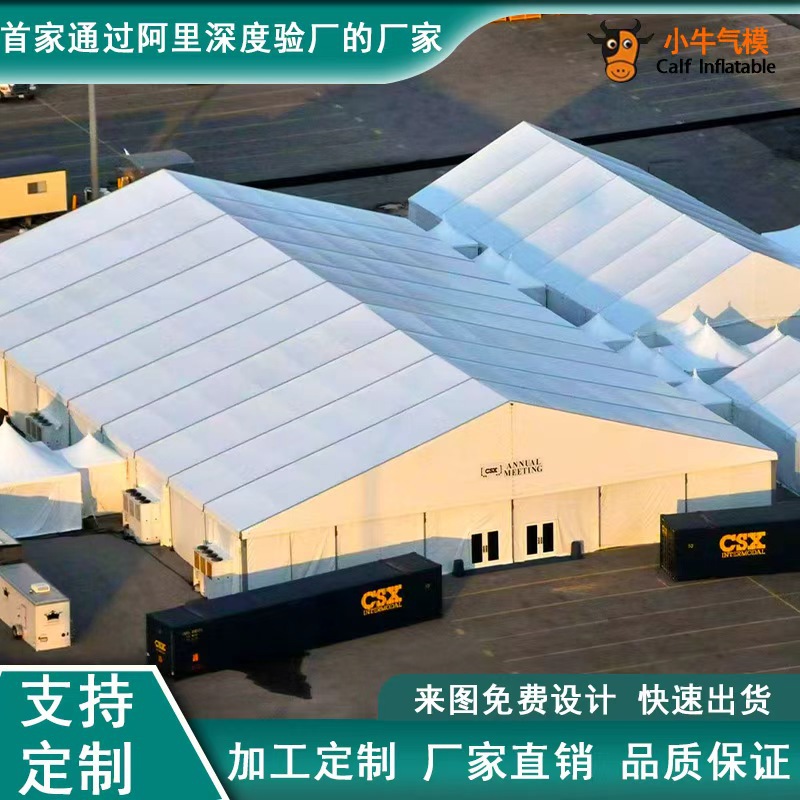 工业篷房源头厂家加工定制大空间无需地基PVC篷布双开门稳固防水