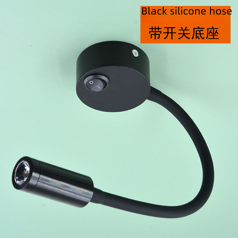 Hotel apartment 1w3w bedside reading lamp hose spotlight elbow TV background wall surface mounted wall lamp picture lamp