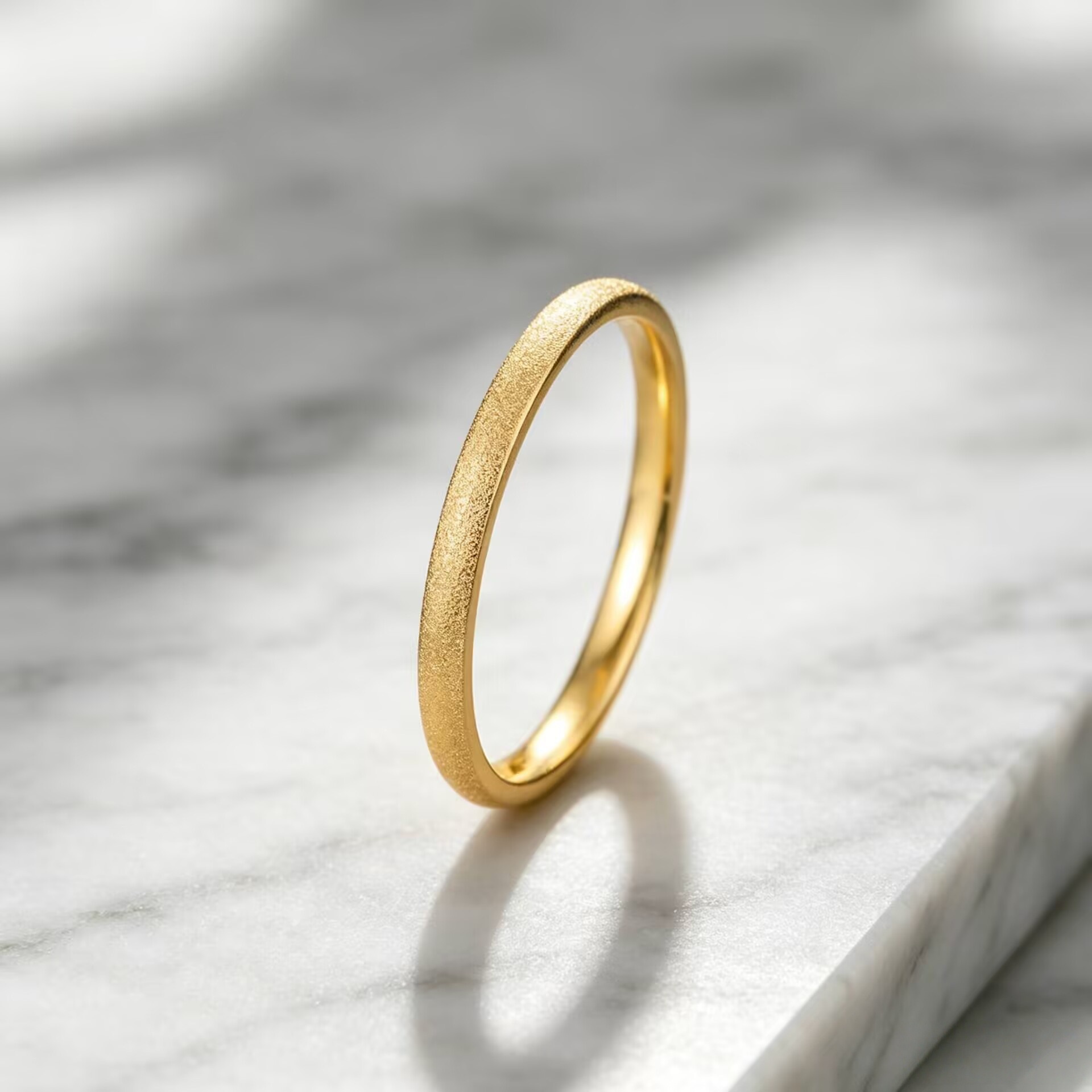 Anillo de Acero Inoxidable con Acabado Esmerilado y Diseño de Estrellas, Estilo Lujoso y Moderno para Mujer, Diseño de Moda, Anillo Sencillo para Parejas image 6