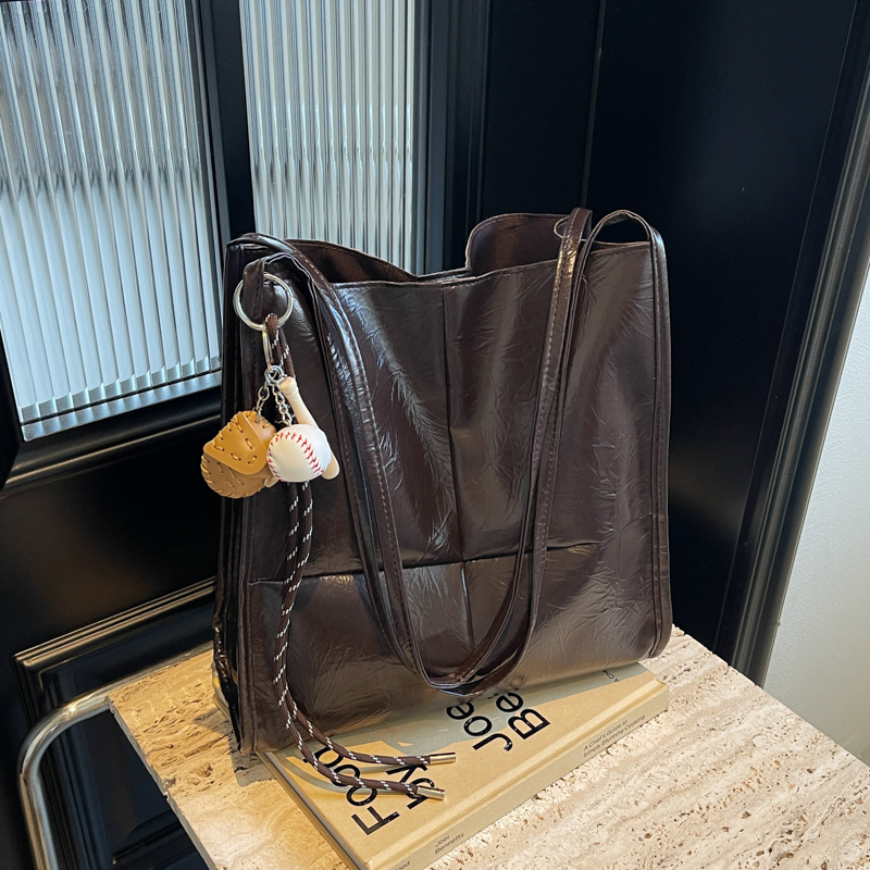 Bolso retro de gran capacidad para mujeres 2024 nuevo sentido de la bolsa de hombro para viajar bolso universitario bolso de alta calidad para mujeres