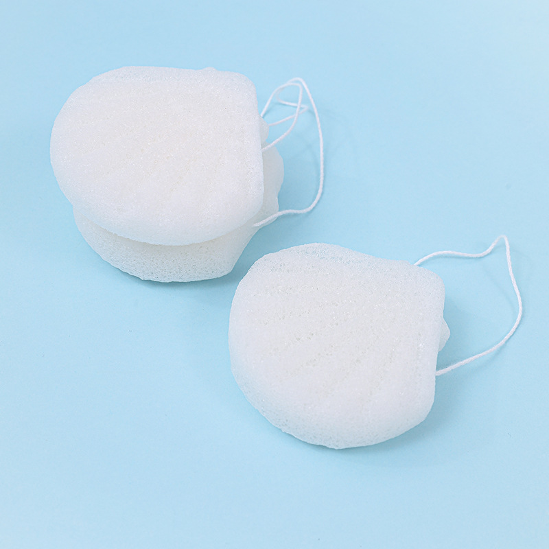 Fábrica personalizada konjac esponja para lavar la cara esponja konjac limpieza facial limpieza facial material vegetal degradable a granel