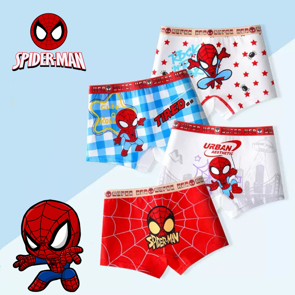 Cross-Border Boys' Underwear Milk Silk Southeast Asia Foreign Trade Summer Toddler Boys' Boxer Briefs Cartoon Children's Underwear