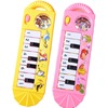 Small handheld music synthesizer, smart toy, 8 keys, with snowflakes, vibration, makes sounds