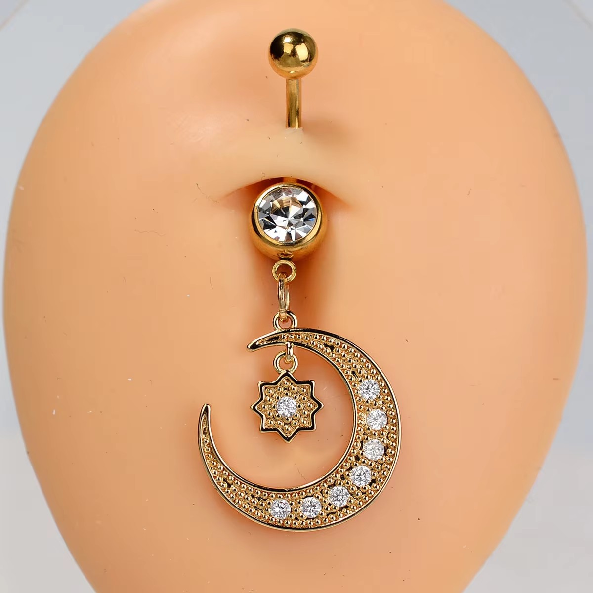 クロスボーダーファッション蝶へそネイル卸売ヨーロッパとアメリカの新しいクリエイティブマイクロ象嵌ジルコンニッチへそリングピアスジュエリー