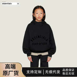 儿童秋冬ESSENTIALS加绒休闲童装卫衣中小童套头衫男女童欧美风