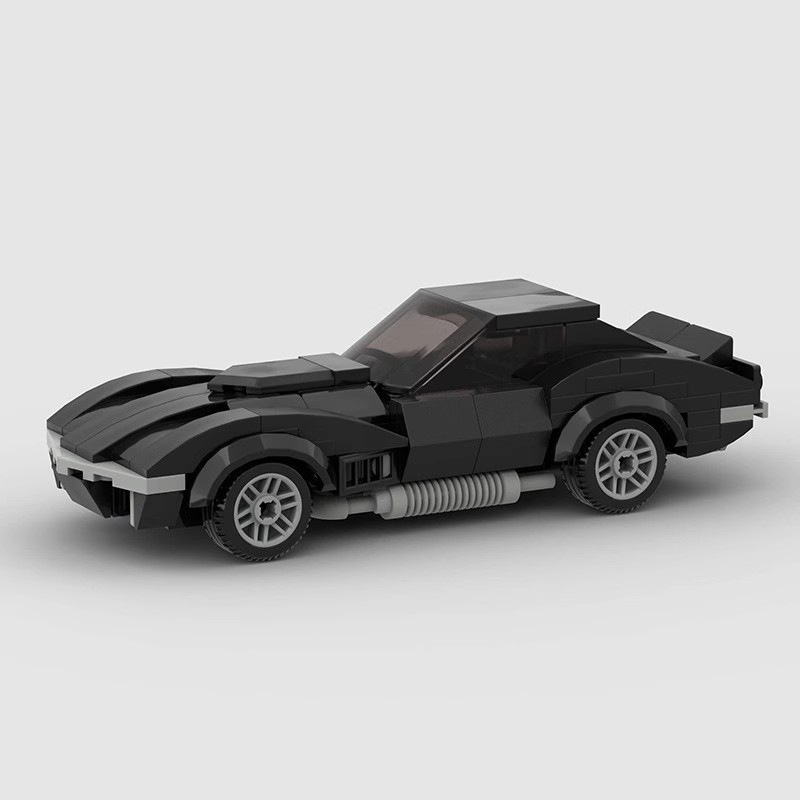 MOC building blocks compatible with Lego Corvette super running racing car speed boy assembled toy model gift suit