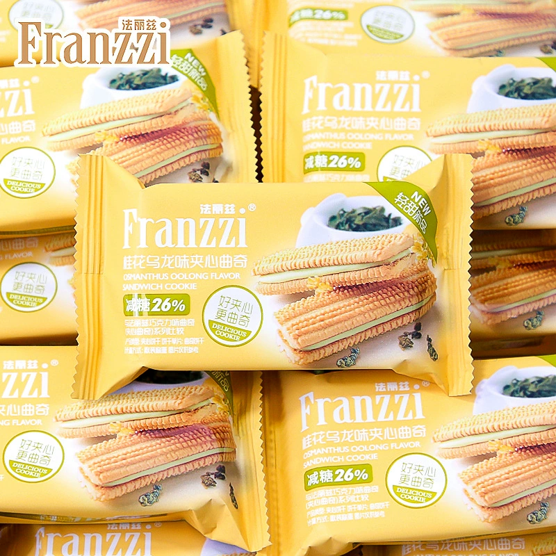 Сэндвич-печенье (Franzzi), ассорти вкусов — 38 г, индивидуальная упаковка