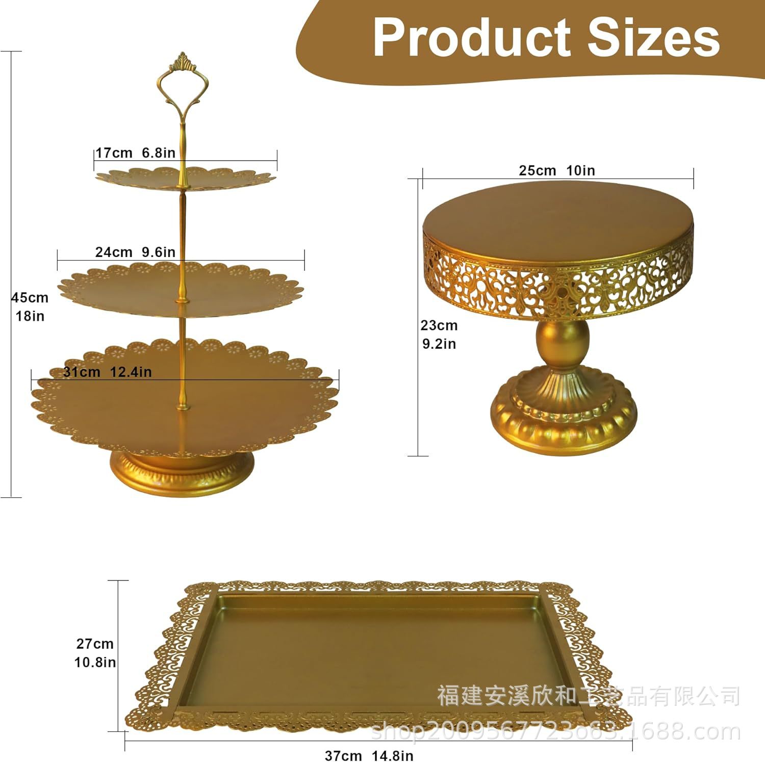 Creativo estilo europeo oro hueco estante de pastel de boda props mesa de postres decoración de postres tienda de postres refrigerio combinación de estante de pastel