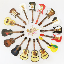 10cm迷你吉他模型礼品客厅装饰品电吉他尤克里里乐器模型摆件