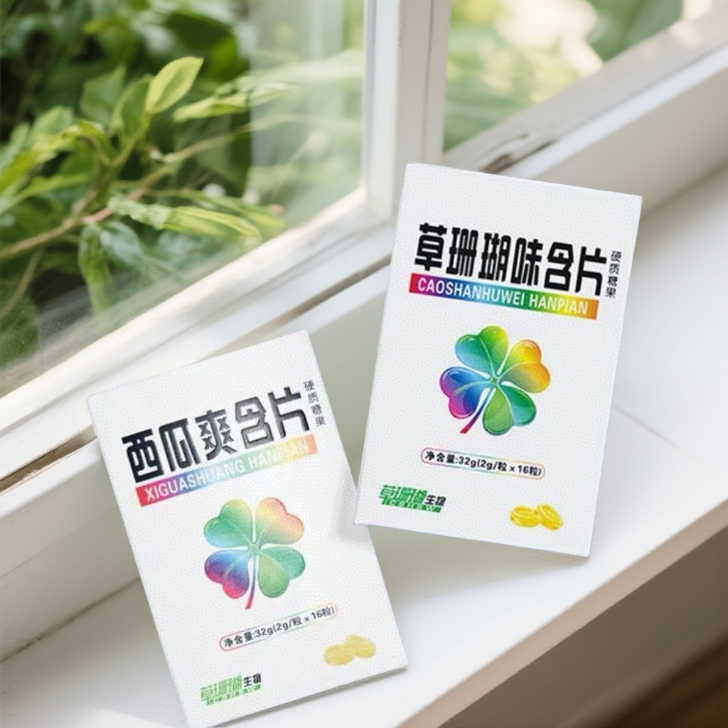 草珊瑚味喉糖含片胖大海枇杷罗汉果金银花片16粒纸盒铁盒装