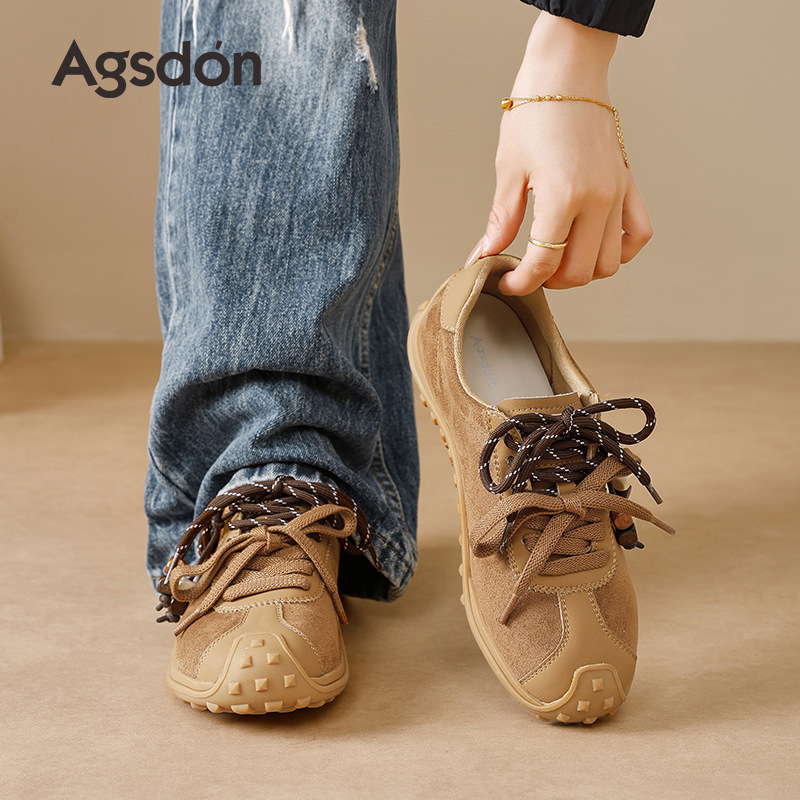 Zapatos de entrenamiento para mujeres 2025 nuevos zapatos de ballet retro de otoño Gump zapatos casuales ligeros