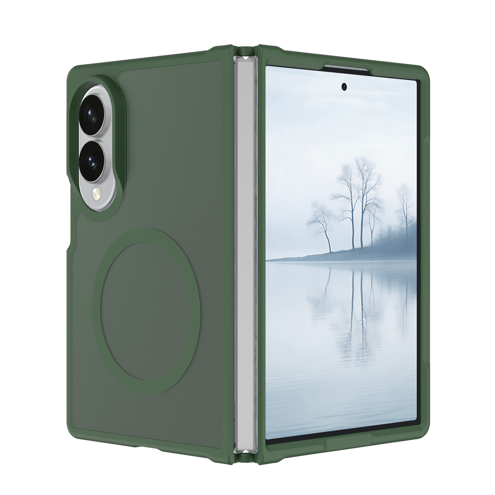 Skin-feeling magnetic attraction-dark green