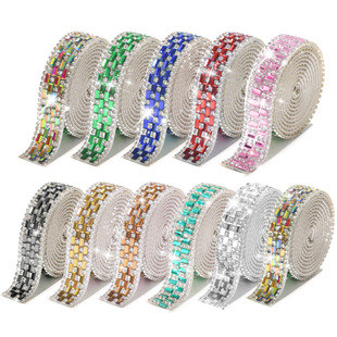 Crystal Car Stickers, Diamond Cloth, Rhinestone Cloth, Rhinestone Stickers, Diamond Strips, Rhinestone Strips, Crystal Strips, Crystal Glass Cloth Stickers