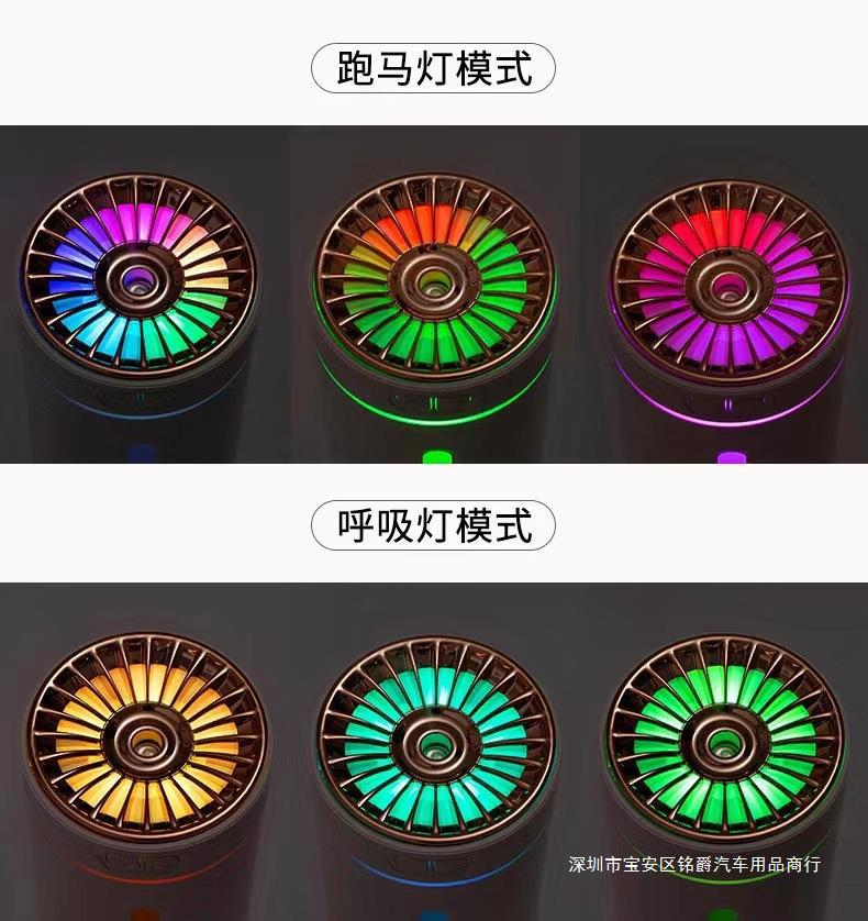 Cross-border new columnar humidifier mini USB home desktop office car aromatherapy creative gifts atmosphere light