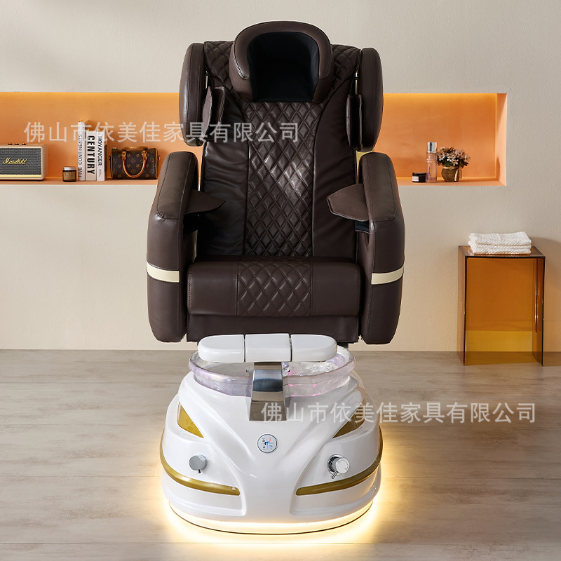 Comercio exterior explosivo masaje eléctrico sofá de baño de pies fibra de vidrio base silla de terapia de pies de manicura de espalda alta spa sofá de baño de pies