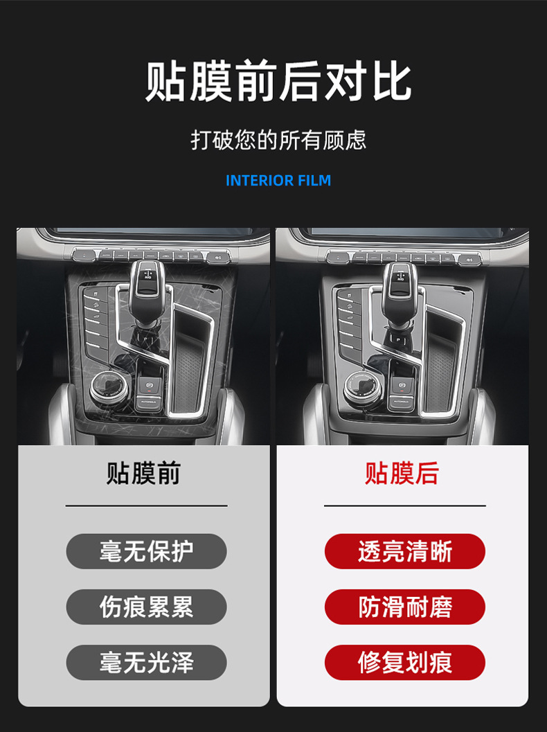 Geely Boyue Pro/X Car Accessories Collection: Interior Film, Dashboard Sticker, Accessories, Car Interior Decoration, and Modification Parts