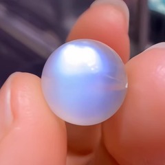 コレクショングレード 9A 天然アイスムーンストーンルースビーズホワイトブルームーンライトシングルビーズラウンドビーズブレスレット蜜蝋 DIY ビーズ
