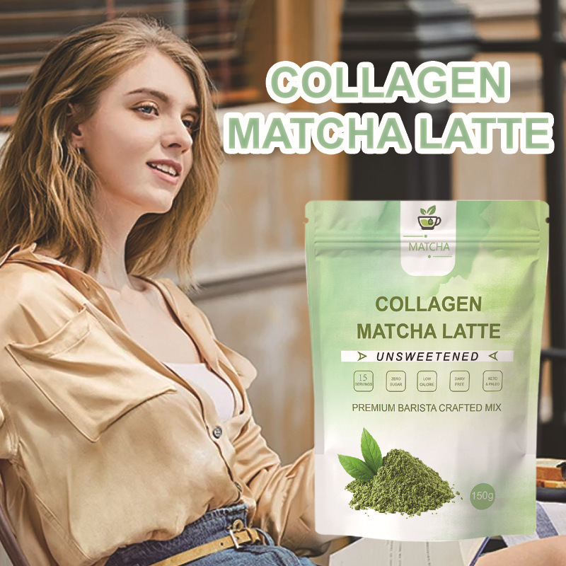 Amazon's Best-Selling Collagen Matcha Latte Powder Collagen Matcha with Iron Powder