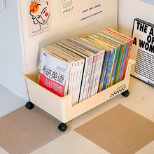 桌下书本收纳盒带滑轮书包教室用书箱装放书籍箱学生宿舍神器好物
