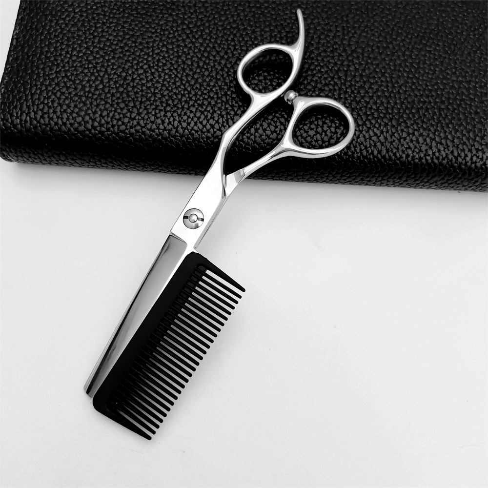 Wholesale comb-tipped scissors, 6-inch comb-tipped scissors wholesale, tooth scissors, flat scissors, bangs scissors, scissors factory