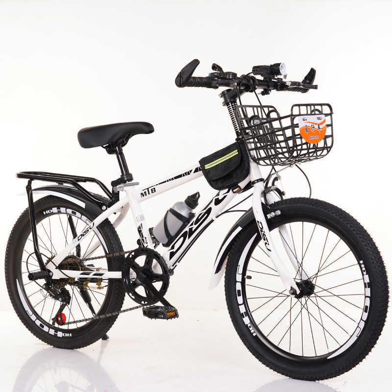White bike shifter (brake handle), set, basket