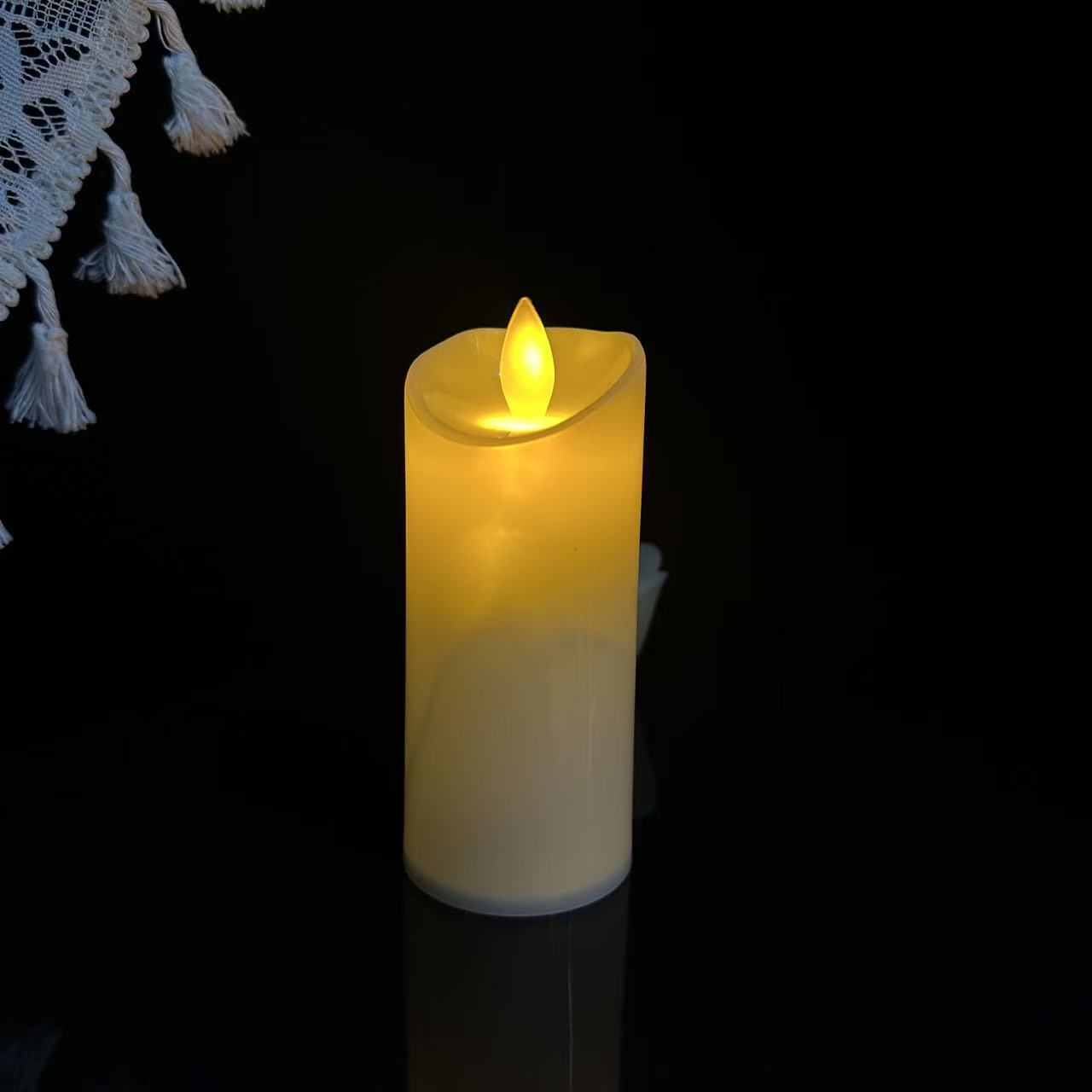 Ventas transfronterizas calientes vela electrónica simulación vela de cumpleaños romántica lámpara de vela escenario de boda guión matar lámpara de noche