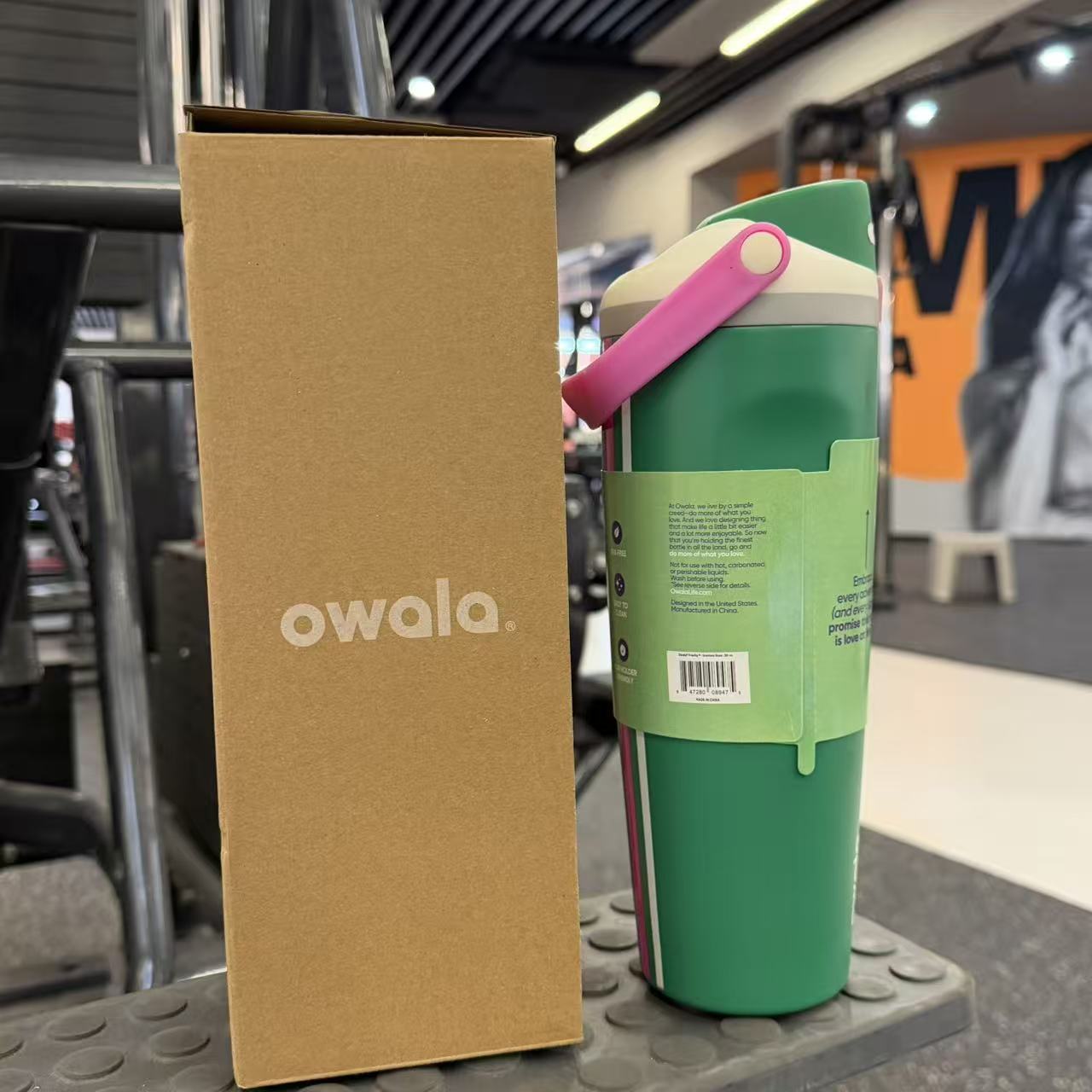 Nuevo termo Owala de Amazon, taza de agua de acero inoxidable 304 de gran capacidad, taza de agua deportiva al vacío para exteriores
