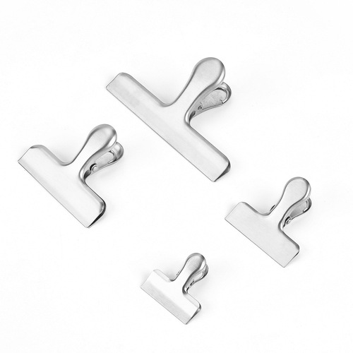 Stainless steel sealing clip strong sealing clip 430 clip folder bill clip T clip fresh-keeping and moisture-proof food clip