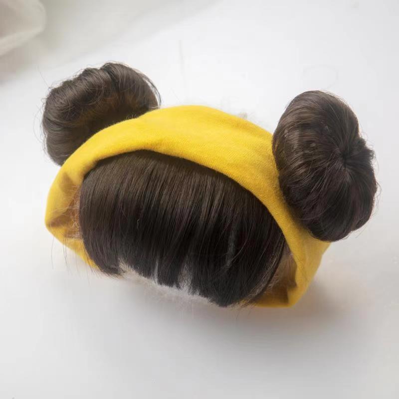 라이트 옐로우 더블 팩 가발