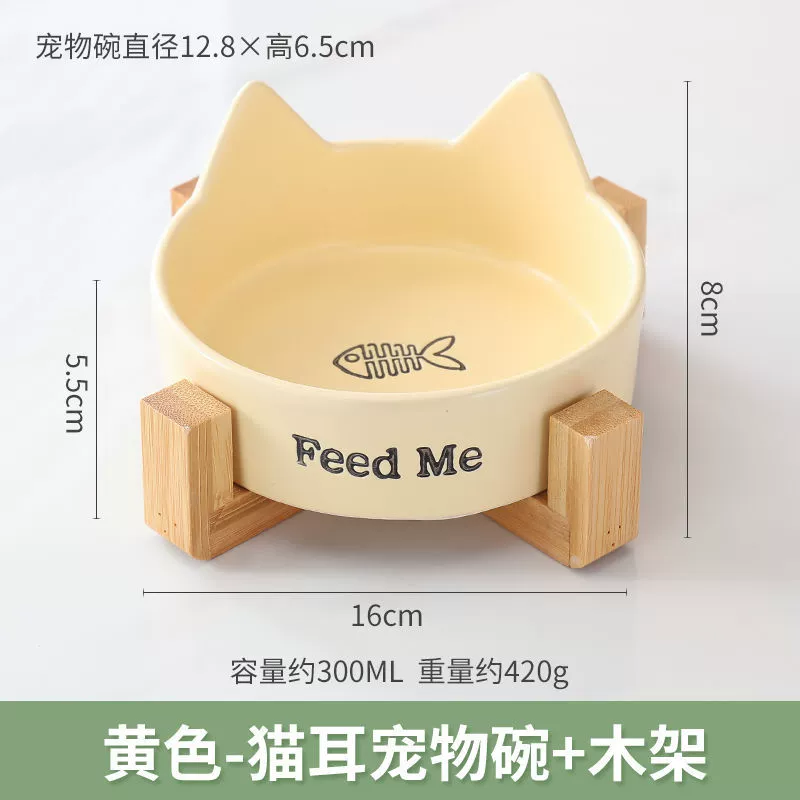 Кошачья миска: миска для воды и пищи, питьё воды, собачья миска, черная миска, керамика, против опрокидывания