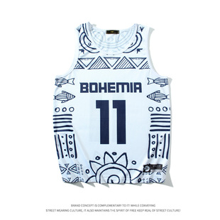 American Style No.11 Basketball Vest Quick-drying Sleeveless T-shirt Ice Silk Sports Loose Running Short Sleeve Training Fitness Beach