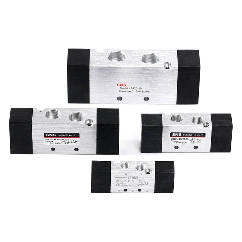 SNS Shenchi пневматический 4A серии воздушный регулирующий клапан двухпозиционный пятиходовой воздушный регулирующий клапан реверсивный клапан двухсторонний воздушный порт управления электромагнитный клапан