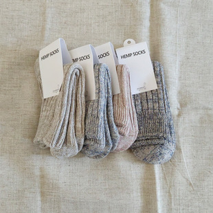 [����]��Ů�ֻ������h����Ͳ�m�Ҿ��B�_���m��hemp quater socks