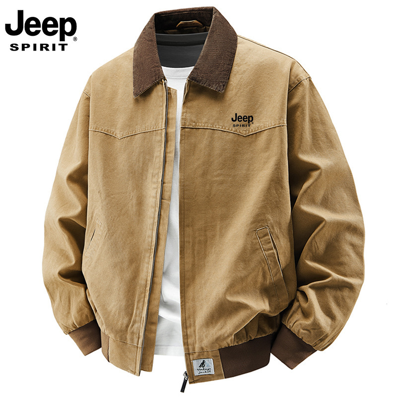 Cross-Border Spring Men's American Retro Lapel Jacket Loose Fashion Trendy Versatile Casual Jacket Group Purchase Cross-Border Spring Men's American Retro Lapel Jacket Loose Fashion Trendy Versatile Casual Jacket Group Purchase