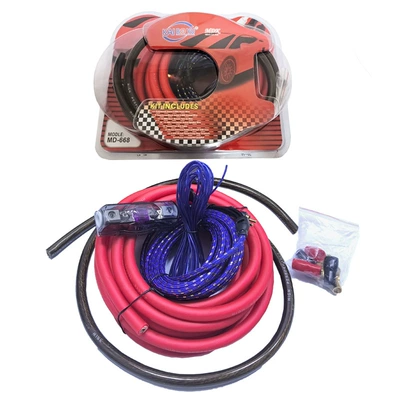 0 Gauge Copper-Clad Aluminum Wire, Audio Modification Wire, 0Ga Wire, Car Amplifier Subwoofer Wire (Other Car Video) - blue-audio-cable