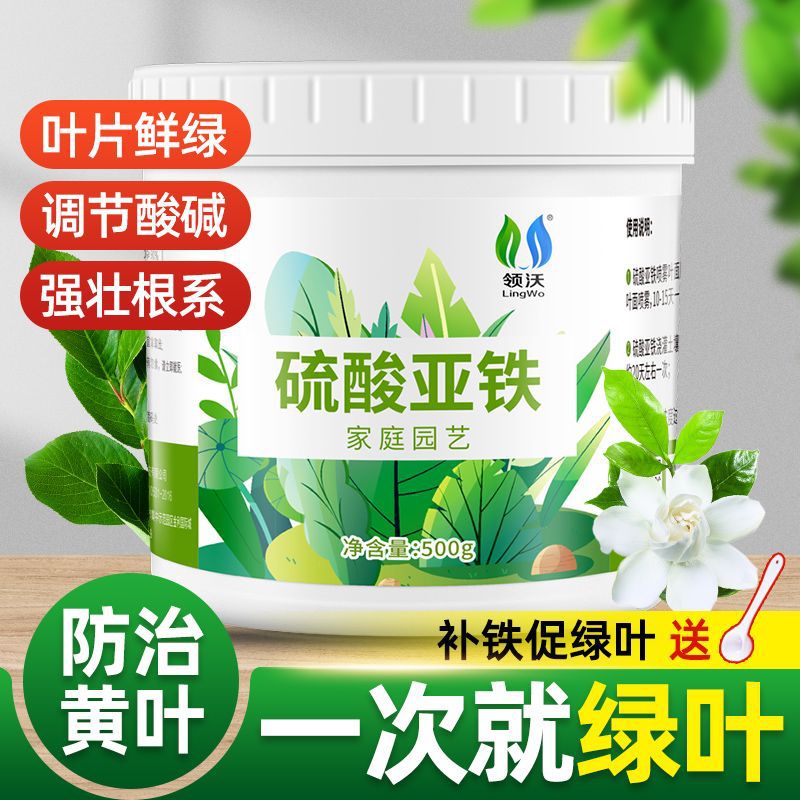 硫酸亚铁花用通用型水溶肥养花专用家用盆栽治黄叶绿酸性植物铁肥