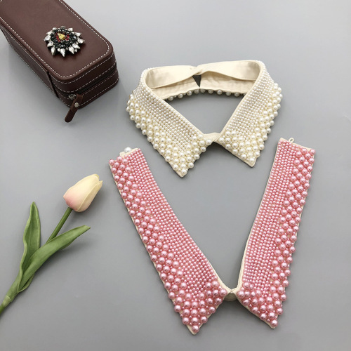 The high-end handmade pearl factory direct sales factory has a large number of various fake collars, beautiful neck and fashionable fake collars.