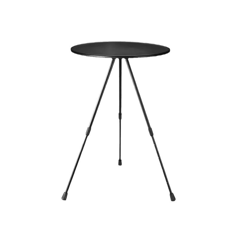 Aleación de aluminio al aire libre plegable pequeña mesa redonda portátil Mesa ajustable ultraligero camping mesa de té de dos personas mesa de comedor