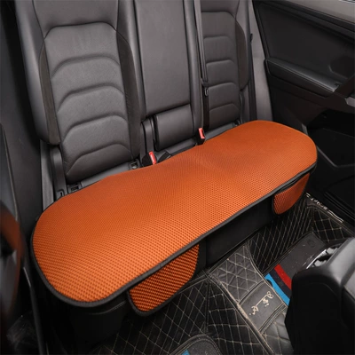 Four Seasons Pad, Tiida, Bluebird Car Seat Cushions - orange-rear-row-strip1-general