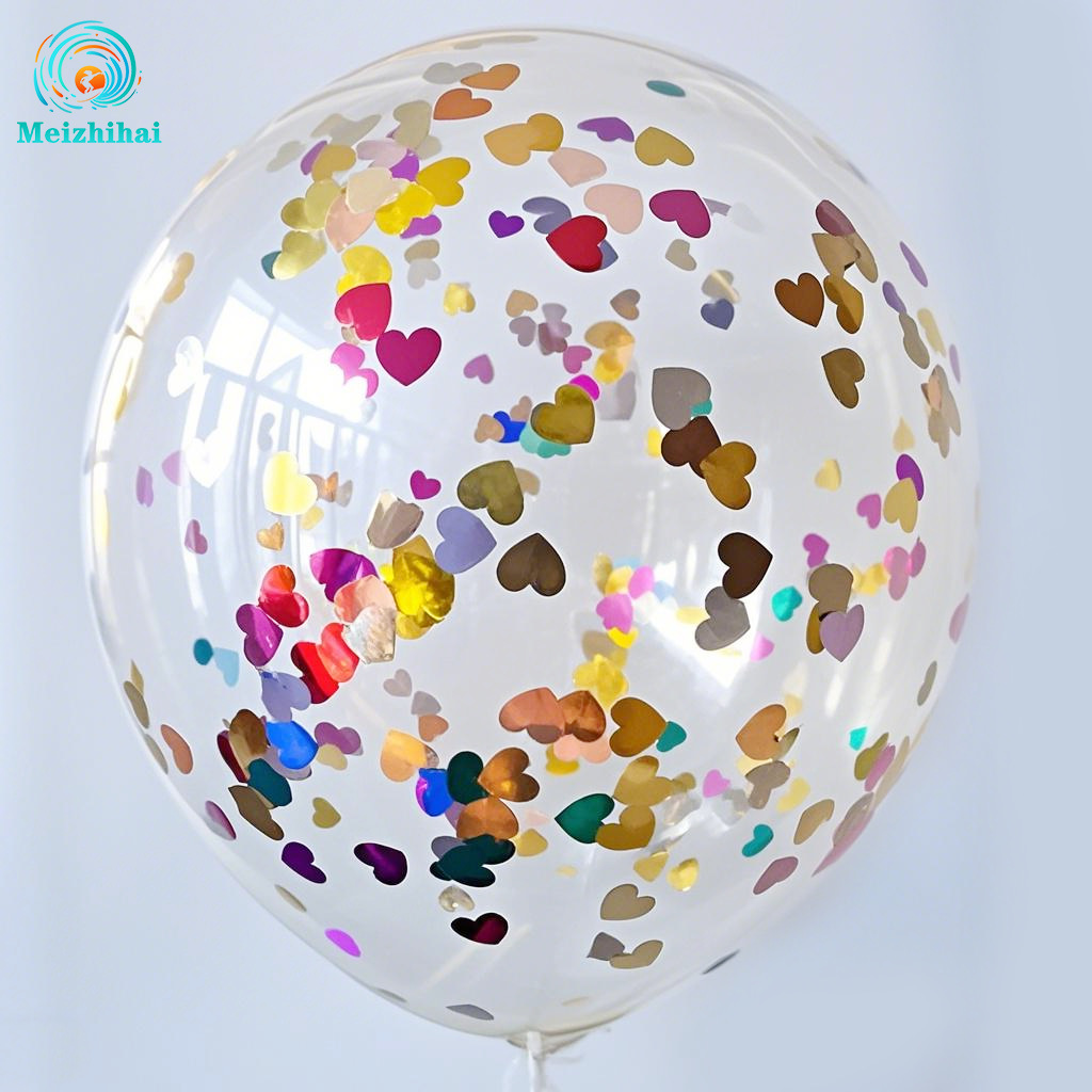 Lentejuelas en forma de corazón colores mezclados 100 unidades/paquete