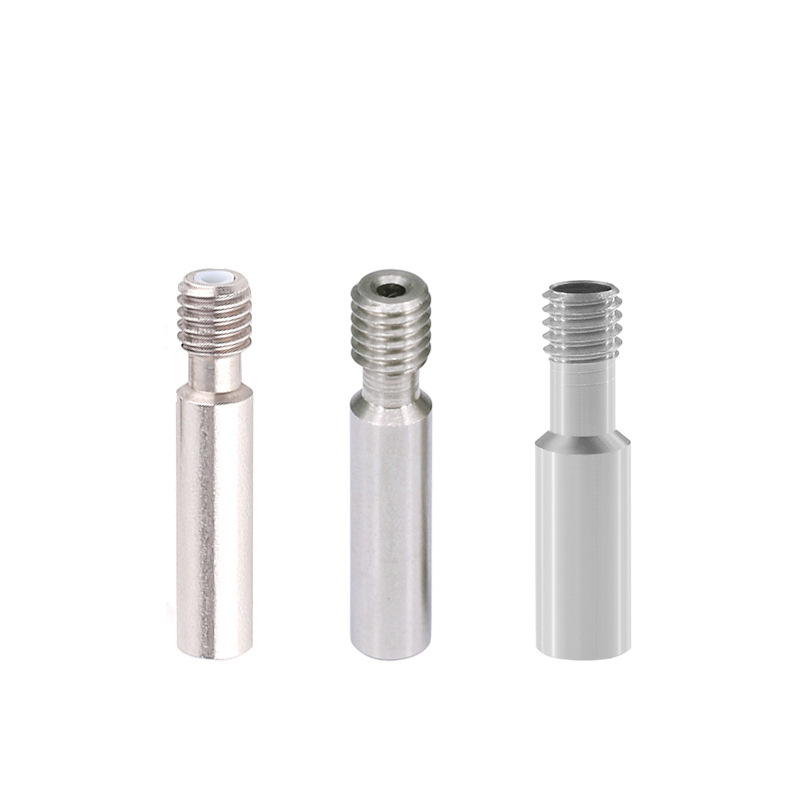 3D Printer MK8 Nozzle Polish M6 Thread Teflon 1.75mm Stainless Steel Nozzle Throat Feeding