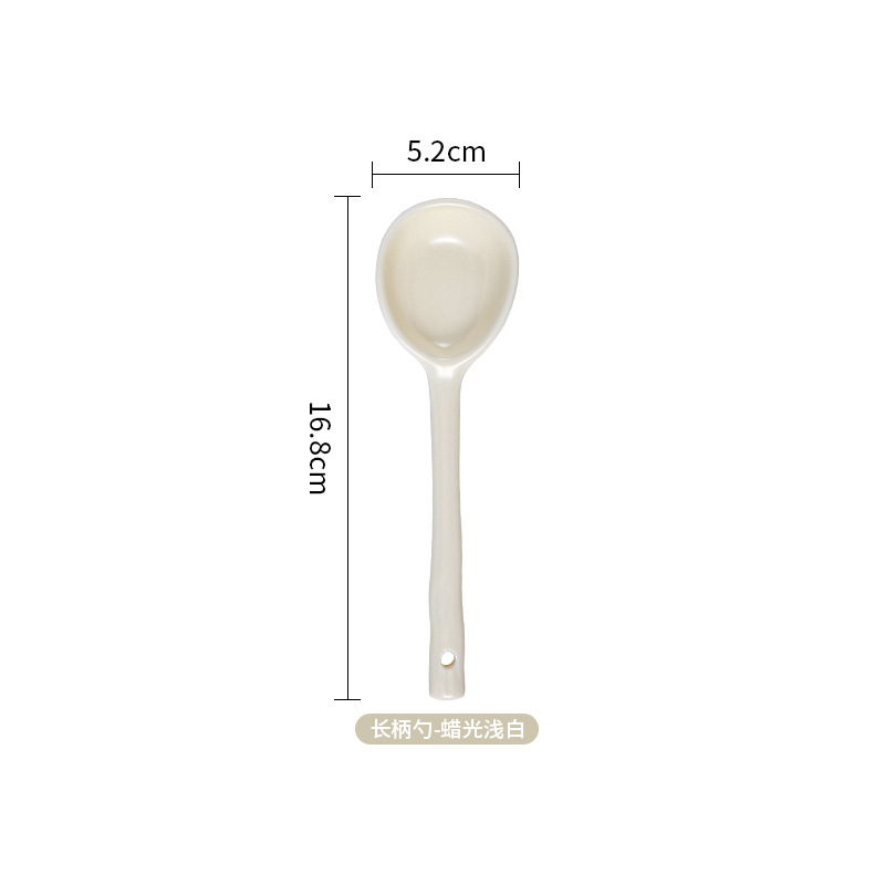 6.6inch 트위스트 스푼왁시 오프화이트