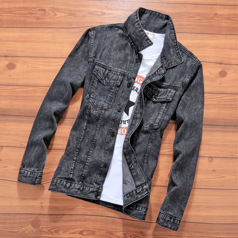 2024 Men's New Autumn Korean Style Trendy Workwear Denim Top Men's Casual Coat Men's Jacket Men's Outerwear