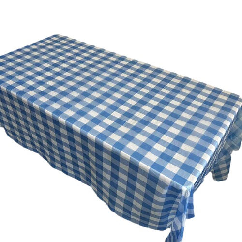 Manufacturer Direct Supply Disposable Trendy Grid Picnic Mat Food Stall Tablecloth Restaurant Hotel Round Tablecloth Wholesale